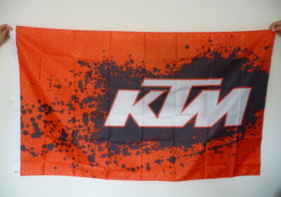 KTM знаме флаг КТМ рекламно кросов мотор оранжвео моткрос пръски