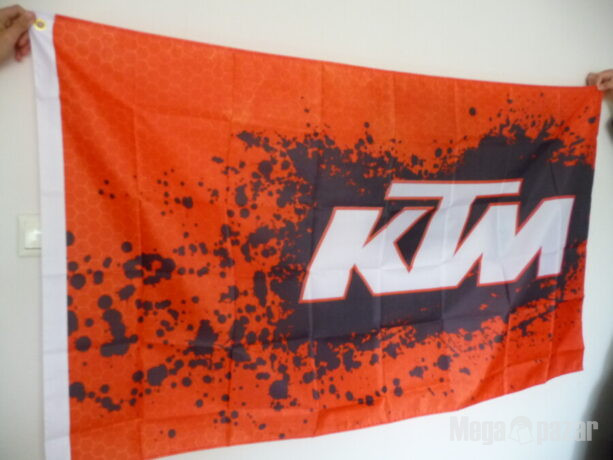 KTM знаме флаг КТМ рекламно кросов мотор оранжвео моткрос пръски