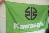 Kawasaki знаме флаг мотори пистов ендуро реклама скорост Кавазаки