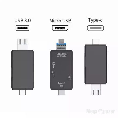 Четец за карти памет SD micro USB 3.0 type C лаптоп телефон