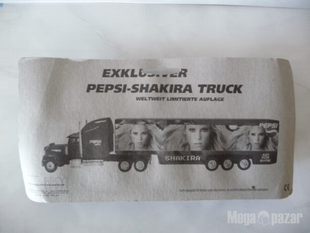 Пепси Камион Шакира Pepsi Shakira лимирано камионче ново