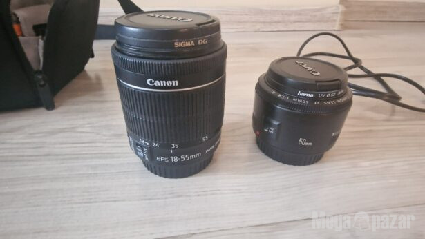 Canon EOS 750D /Camera- 128GB Memory /5 – Батерий /Чанта/ 3 Обектива