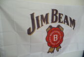 Jim Beam знаме флаг Джим Бийм бърбън уиски реклама бяло лед