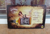 Jack Daniel’s метална табела уиски Джак Даниелс еротика бар момиче с пура