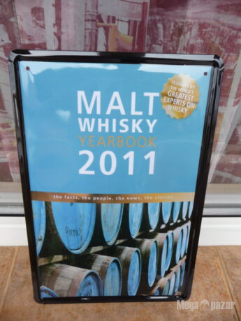 Метална табела уиски в бъчви отлежало 2011 малцово бар декор