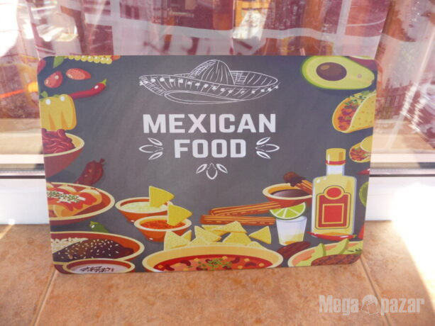 Метална табела Мексиканска храна лютиво сосове чушки Мексико