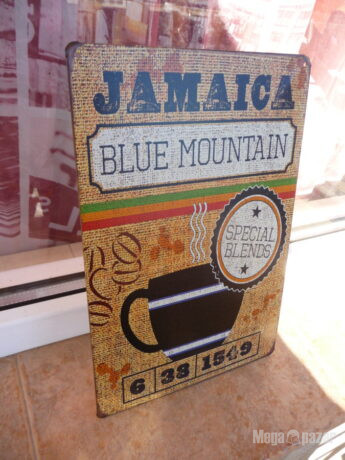 Метална табела кафе Ямайка Сини планини Специална селекция