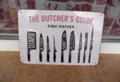 Метална табела храна ножове за риба нож храна ресторант рибен мастър шеф