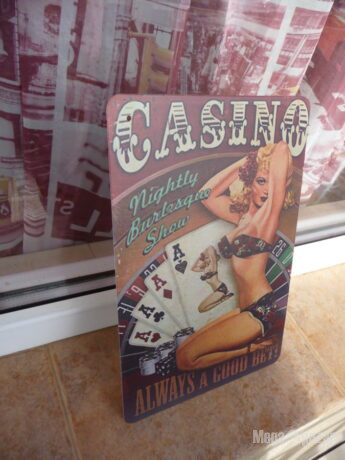 Метална табела хазарт Казино еротика покер рулетка залагания шоу печалба