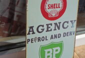 Метална табела кола Shell BP бензин дизел моторно масло Шел