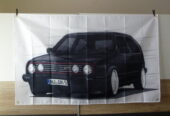 Volkswagen Golf GTI знаме флаг Фолксваген Голф голфче класика