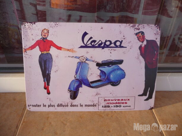 Метална табела мотор мотопед Vespa Веспа скутер Италия мото купете тук реклама продажби