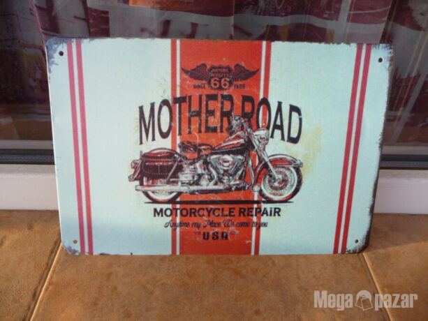Метална табела мотор Mother road Каране на мотоциклети пътя магистарали