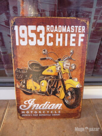 Метална табела мотор Indian Индиан Roadmaster Chief 1953 мотоциклет