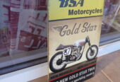 Метална табела мотор BSA Gold Star състезателен мотоциклет 87